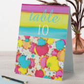 Plaque De Table BM Bat Bar Mitzvah Confetti coloré (En SItu (Tableau))