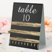 Plaque De Table BM Bat Bar Mitzvah Gold Black Tallit (In SItu (Mariage))