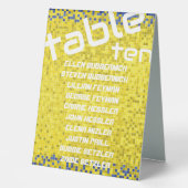 Plaque De Table BM Bat Bar Mitzvah Jeu sur (Recto)