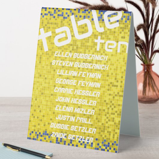 Plaque De Table BM Bat Bar Mitzvah Jeu sur (En SItu (Tableau))