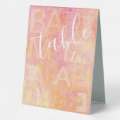 Plaque De Table BM Bat Bar Mitzvah Simplement Subtil (Verso)