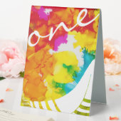 Plaque De Table BM Bat Bar Mitzvah Splash de couleur (In SItu (Mariage))