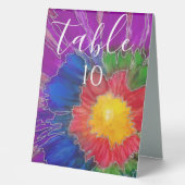 Plaque De Table BM Bat Bar Mitzvah Table Tente Panneau Encres colo (Recto)