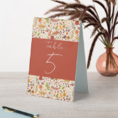 Plaque De Table Bohème séché Rustique Floral Automne Falls Mariage (En SItu (Tableau))