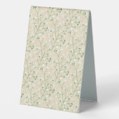 Plaque De Table Boho Baby's Breath Flowers Rustic Honeymoon Fund (Verso)