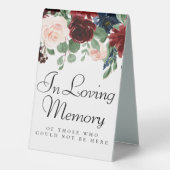 Plaque De Table Boho Bloom | Mémorial bleu de la Bourgogne et de l (Verso)