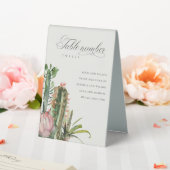 Plaque De Table Boho Cactus Foliage Mariage Carte de siège (In SItu (Mariage))