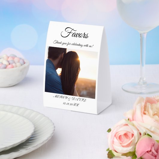Plaque De Table Boho Favor Photo Pedestal Sign (Insitu (mariage))
