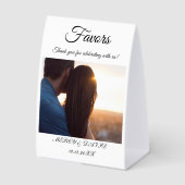 Plaque De Table Boho Favor Photo Pedestal Sign (Recto)
