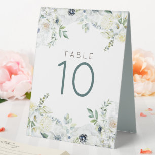 Plaque De Table Boho Florals Eucalyptus Mariage Numéro de tableau