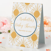 Plaque De Table Boho Little Ray of Sun Baby shower neutre (In SItu (Mariage))