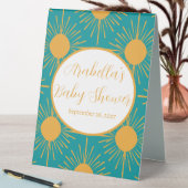 Plaque De Table Boho Little Ray of Sun Baby shower Turquoise (En SItu (Tableau))