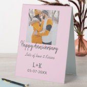 Plaque De Table Boho moderne heureux anniversaire ajouter nom date (En SItu (Tableau))