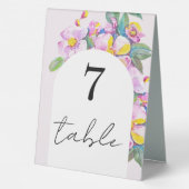 Plaque De Table Boho rose Floral Aquarelle moderne (Verso)