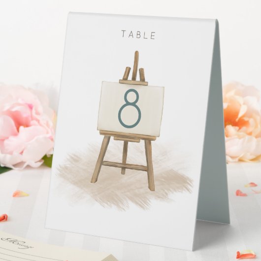 Plaque De Table Boho Rustic Easel Mariage Numéro de table (In SItu (Mariage))