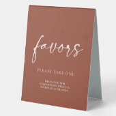 Plaque De Table Boho Terracotta Brûlé Orange Mariage Faveurs (Verso)