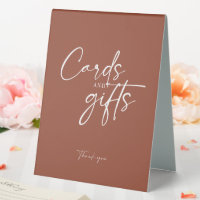 Boho Terracotta Burange Cartes et Cadeaux Orange