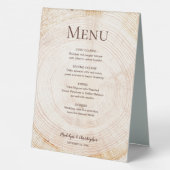 Plaque De Table Bois Arbre bague Personnalisable Mariage Menu repa (Verso)