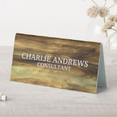 Plaque De Table Bois élégant personnalisé (En SItu (Tableau))