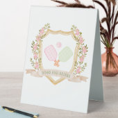 Plaque De Table Boissons et boissons| Pickle Ball Preppy (En SItu (Tableau))