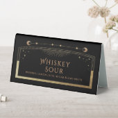 Plaque De Table Boissons Mariage Celestial Black Gold (En SItu (Tableau))