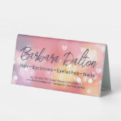 Plaque De Table Bokeh rose (Verso)