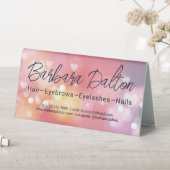 Plaque De Table Bokeh rose (En SItu (Tableau))