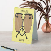 Plaque De Table Bongo, dessin animé de batterie (En SItu (Tableau))