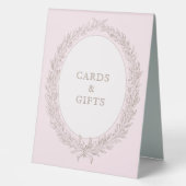 Plaque De Table Bonjour Bebe Pâtisserie Pink Card & Cadeaux (Recto)