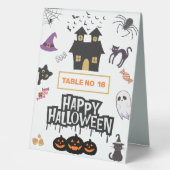 Plaque De Table Bonne fête d'Halloween (Recto)