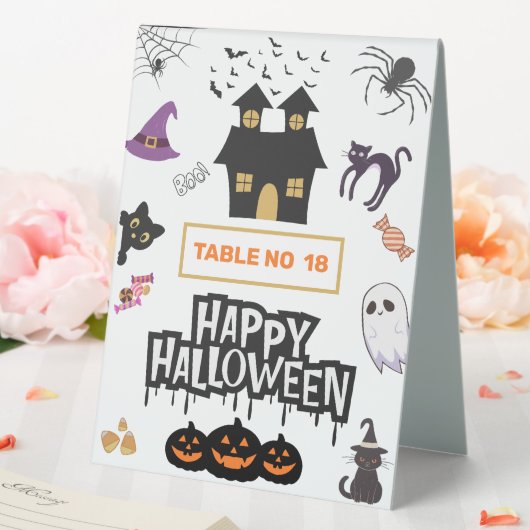 Plaque De Table Bonne fête d'Halloween (In SItu (Mariage))