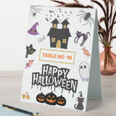 Plaque De Table Bonne fête d'Halloween (En SItu (Tableau))