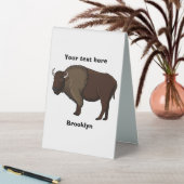 Plaque De Table Bonne illustration de bison américain (En SItu (Tableau))