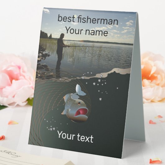 Plaque De Table Bonne pêche (In SItu (Mariage))