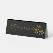 Plaque De Table Boots & Bubbly Réservation pour Baby Shower (Recto)