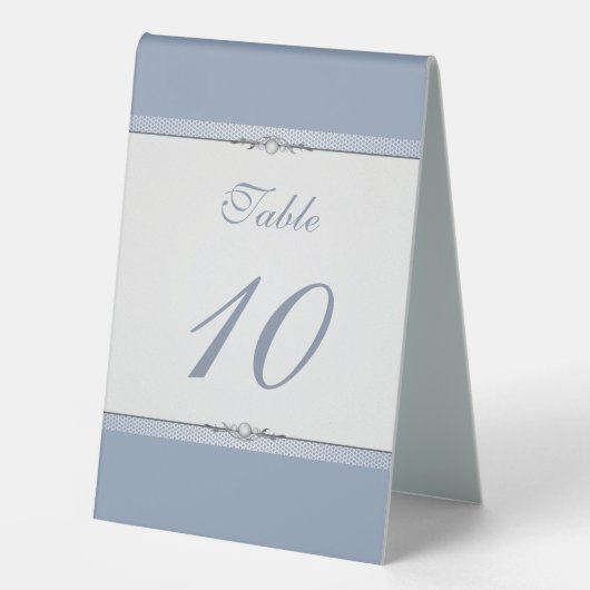 Plaque De Table Bordure élégante (Recto)