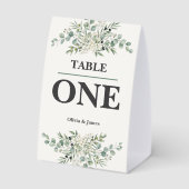 Plaque De Table Botanical Garden Wedding Table Numbers (Verso)