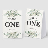 Plaque De Table Botanical Garden Wedding Table Numbers (Recto/verso)