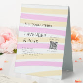 Plaque De Table Bougie de soja rose Lavender entreprise ajouter q (In SItu (Mariage))