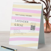 Plaque De Table Bougie de soja rose Lavender entreprise ajouter q (En SItu (Tableau))