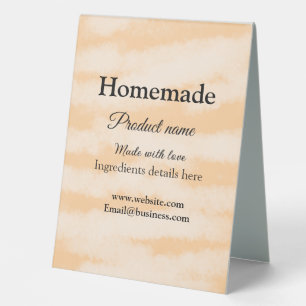 Plaque De Table Boulangerie maison faite avec amour ajouter texte