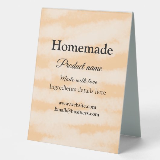Plaque De Table Boulangerie maison faite avec amour ajouter texte (Recto)