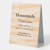 Plaque De Table Boulangerie maison faite avec amour ajouter texte (Verso)