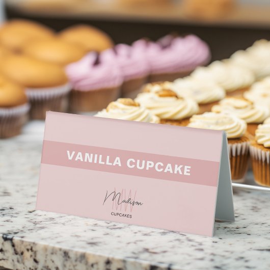 Plaque De Table Boulangerie Monogramme Logo Produit d'affaires