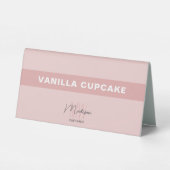 Plaque De Table Boulangerie Monogramme Logo Produit d'affaires (Verso)