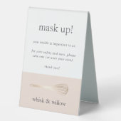 Plaque De Table Boulangerie/Traiteur Couverture Sécurité Porter Un (Recto)