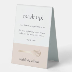 Plaque De Table Boulangerie/Traiteur Couverture Sécurité Porter Un