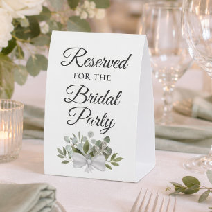 Plaque De Table Bouquet de eucalyptus réservé à la mariée