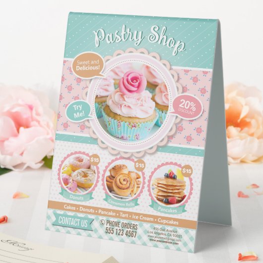 Plaque De Table Boutique de pâtisseries, Boutique de gâteaux Menu  (In SItu (Mariage))