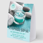 Plaque De Table Boutique Hotel Spa Services Table Tent Sign (Recto)